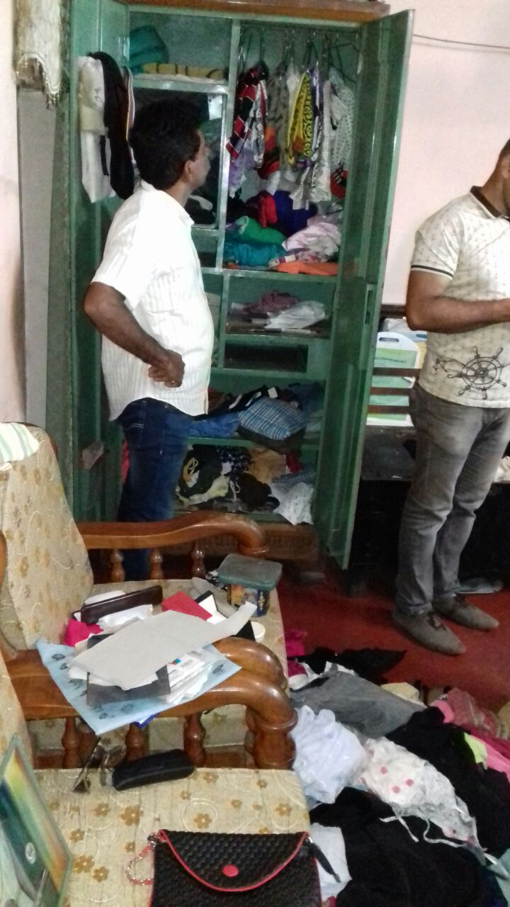 ಮನೆಗೆ ನುಗ್ಗಿ ನಗ ನಗದು ಕಳವು